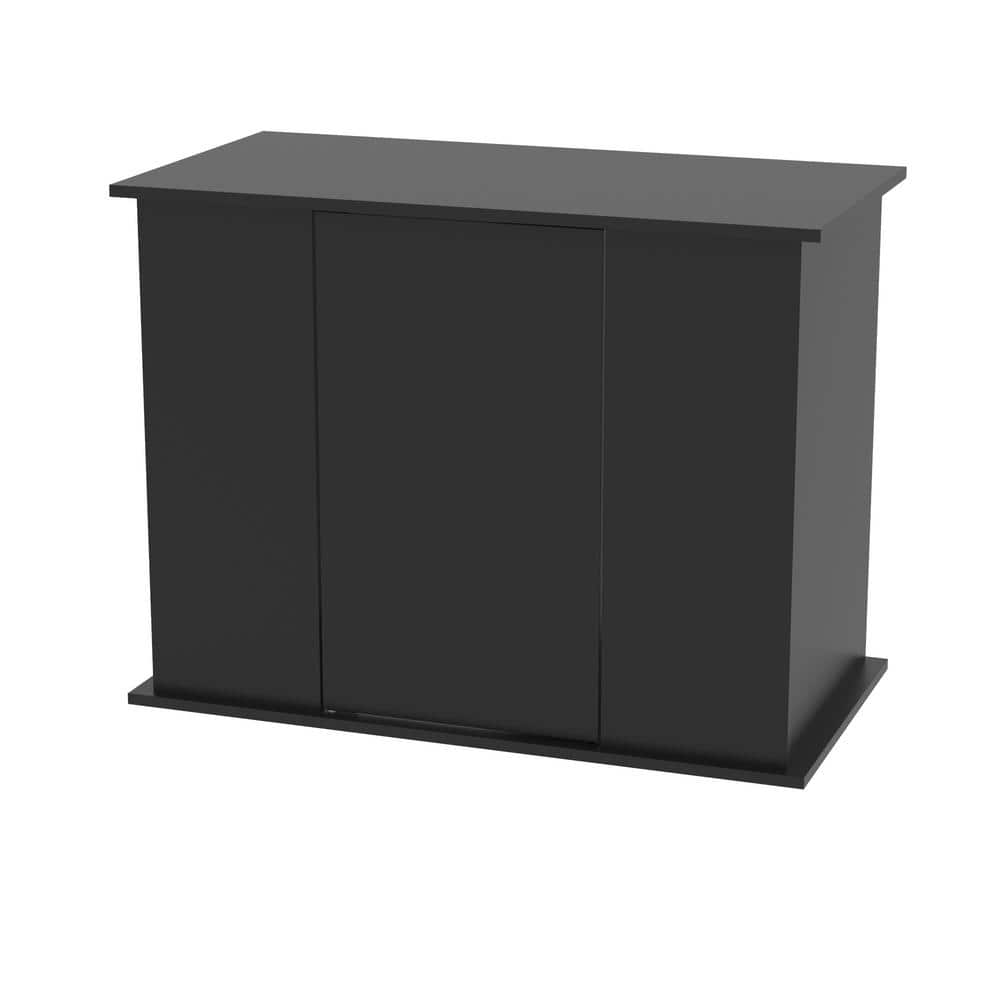 Black Contemporary Solid Top Aquarium Stand Cabinet