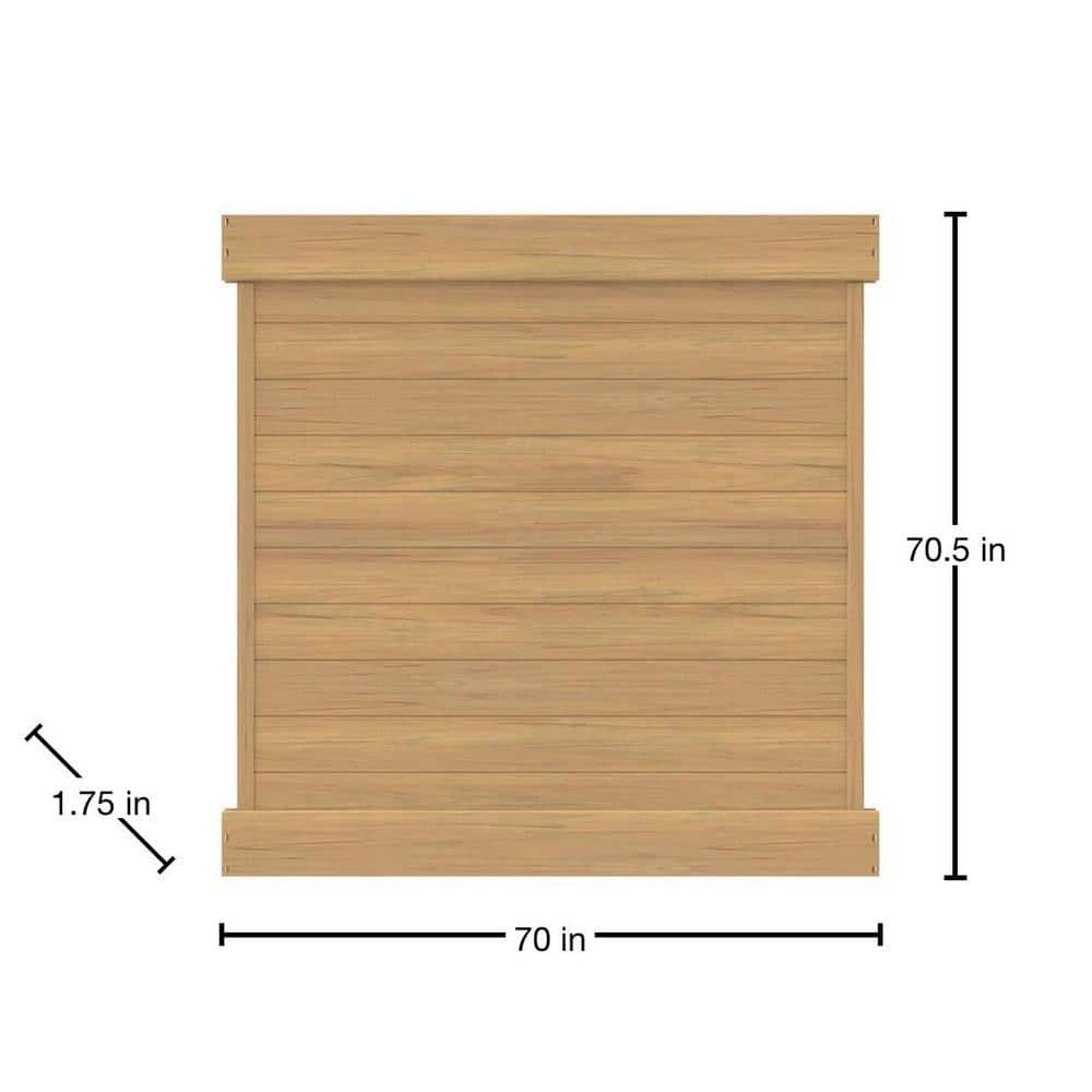 6 ft x 6 ft White Vinyl Privacy Fence Panel for Pool Safety