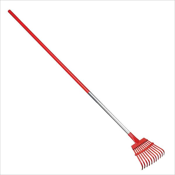 Unbranded Fixed Tooth Shrub Rake, Aluminum Handle, 8" Wide
