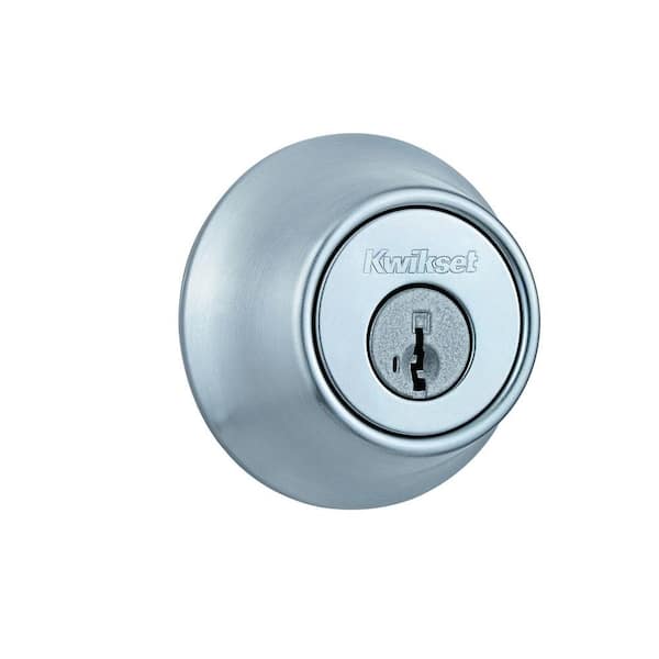 Kwikset 660 Series Satin Chrome Single Cylinder Deadbolt Featuring SmartKey Security