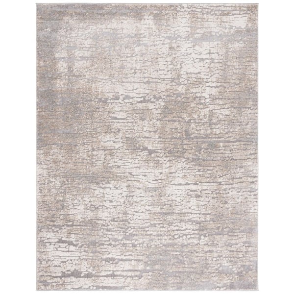 Spirit 11 ft. x 15 ft. Taupe/Ivory Marble Area Rug