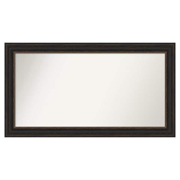 Amanti Art Accent Bronze 47 in. x 26 in. Custom Non-Beveled Polystyrene Antique Framed Bathroom Vanity Wall Mirror