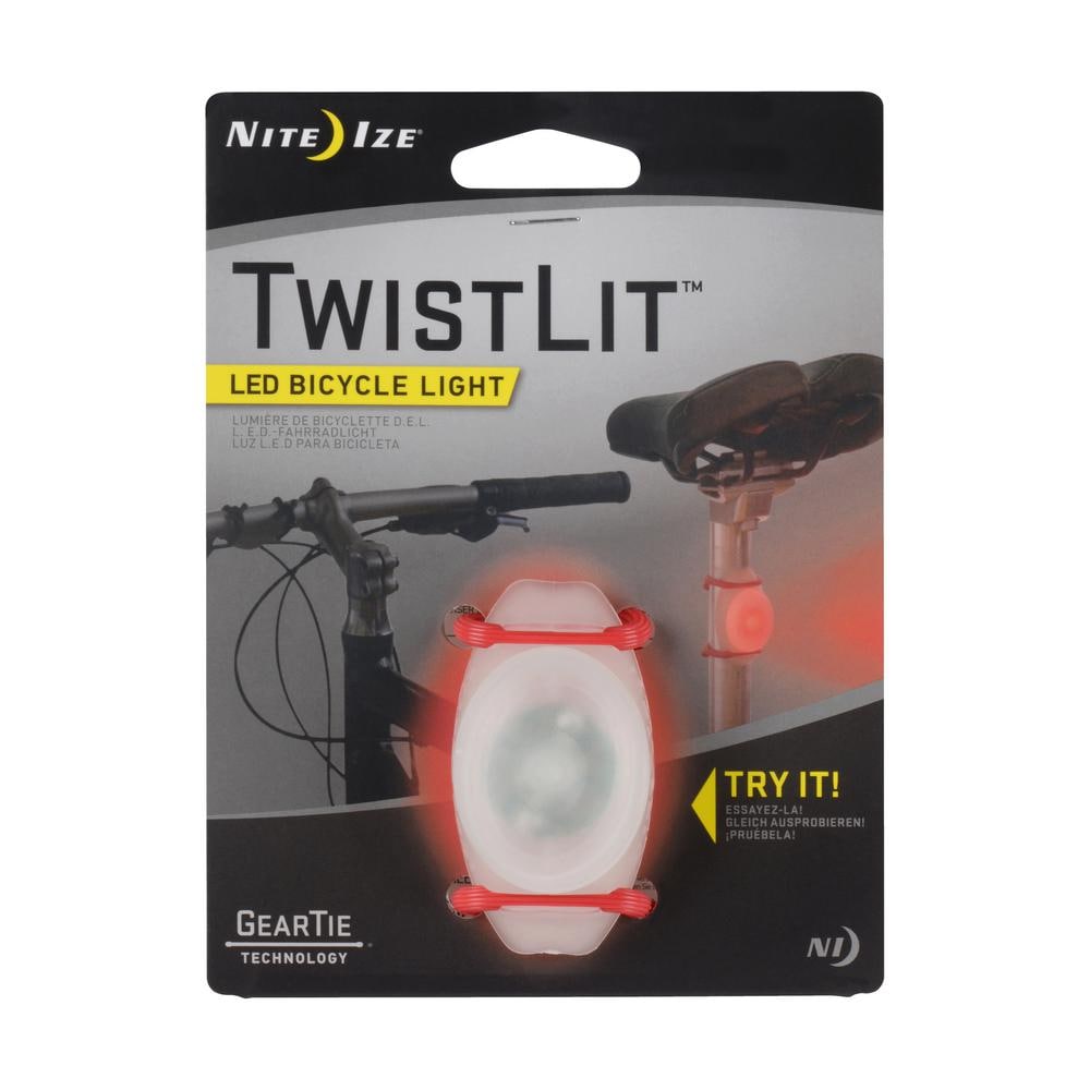 Nite Ize TwistLit LED Bicycle Light Flash & Glow Modes Red Model Read B093 for sale online 