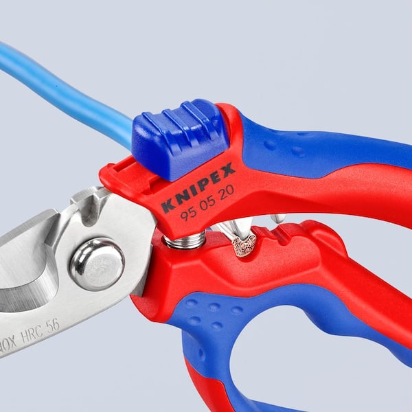 KNIPEX Elektrikerschere with Crimpstelle for Wire Ferrules 95 05 10 SB,  Electrician's Scissors with Crimping Point - AliExpress