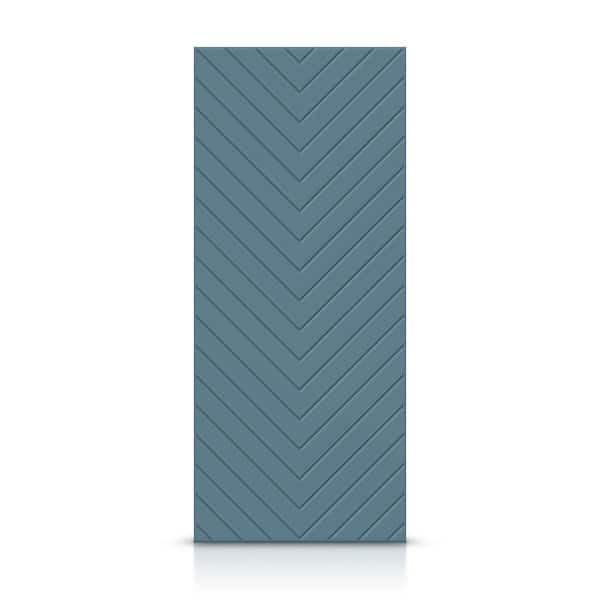 CALHOME 42 in. x 80 in. Hollow Core Dignity Blue Stained Composite MDF Interior Door Slab