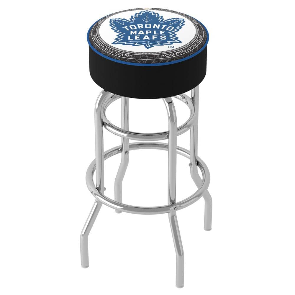 Toronto Maple Leafs Throwback 31 in. Blue Backless Metal Bar Stool