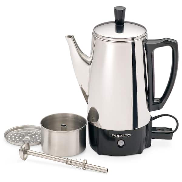 Presto 6 Cup Stainless Steel Coffee Maker Demo 