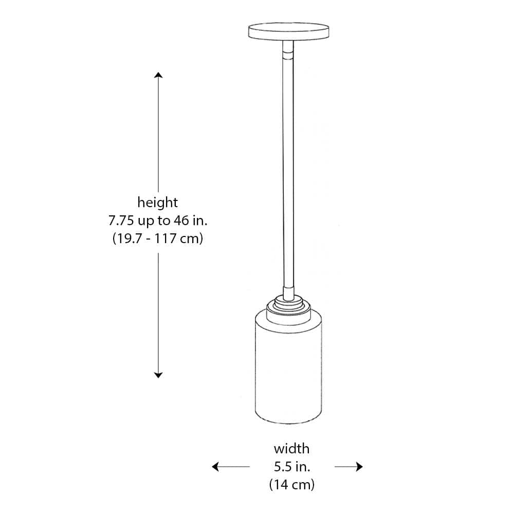 Mod Pod Mini Pendant Light in Polished Chrome with Frosted Glass Shade