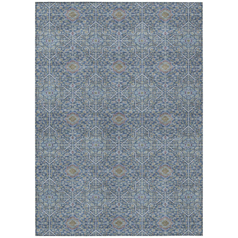 Chantille Machine Washable Indoor/Outdoor Abstract ACN2409 Navy 3 ft. x 4 ft. Area Rug price history on PriceWatchPro