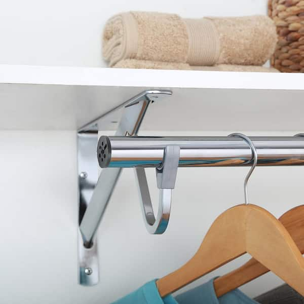 Chrome Adjustable Hanging Closet Rod