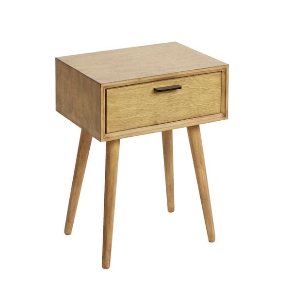 Silverwood Furniture Reimagined Olsen Natural Mid Century 1-Drawer Accent Table