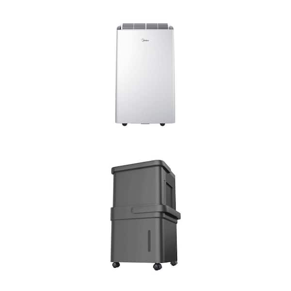 12,000 BTU DUO Portable AC with Heat and 50 pt. Cube Dehumidifier with Pump Smart Comfort Bundle (2-Piece)