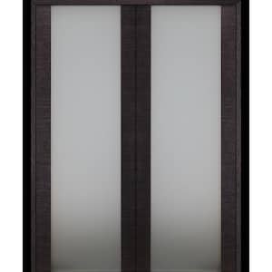 Avanti 202 36 in. x 84 in. Both Active Black Apricot Composite Wood Double Prehung French Door