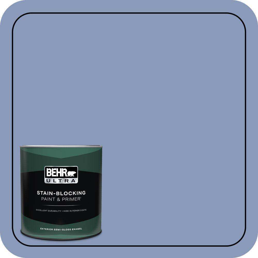 1 qt. #610D-5 Blueberry Popover Semi-Gloss Enamel Exterior Paint & Primer price history on PriceWatchPro