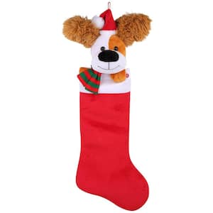 22 in. Animated Stocking Ear Flapping Dog