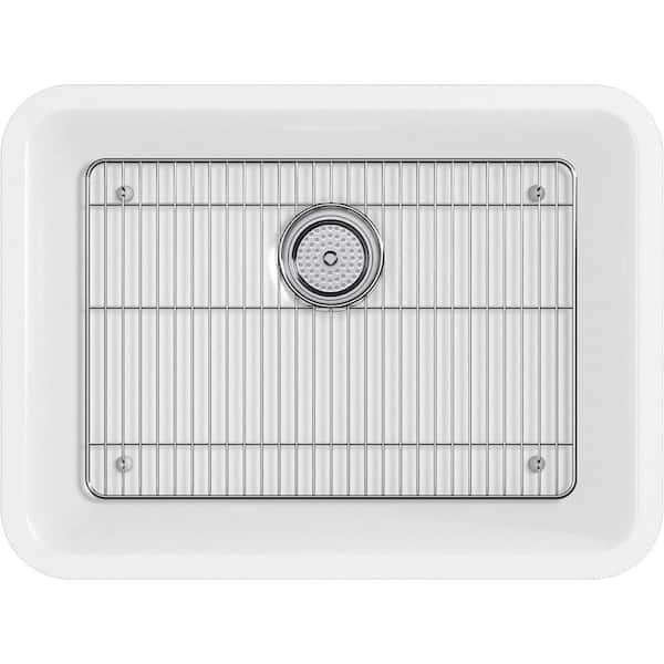 KOHLER Cairn Undermount Neoroc Composite 24.5 in. Single Bowl Kitchen Sink in Matte White