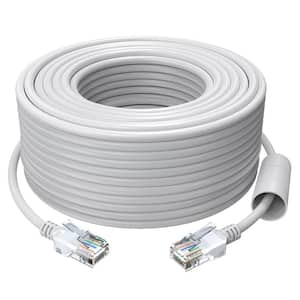150 ft. High-Speed Cat5e Ethernet Cable Network RJ45 Wire Cord for POE Security Cameras, Router, Computer