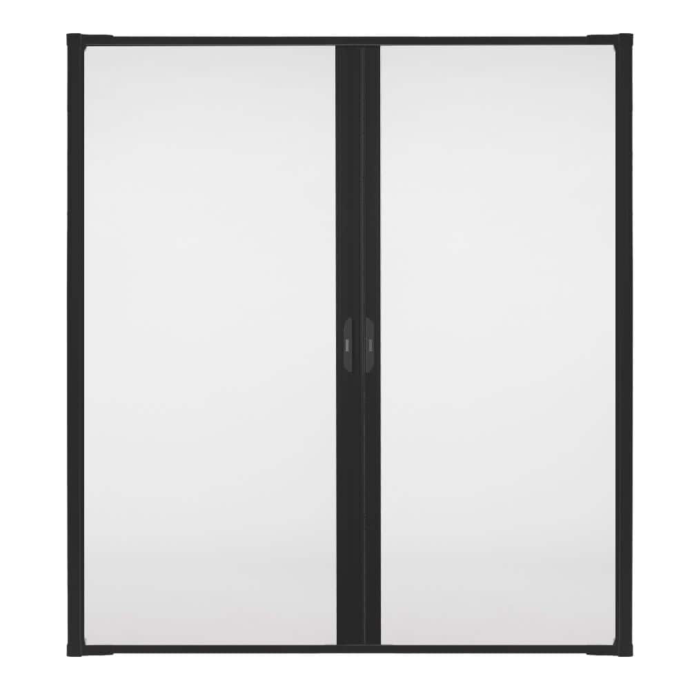 Andersen 72 in. x 78 in. LuminAire Black Double Universal Aluminum Gliding  Retractable Screen Door 93202 - The Home Depot
