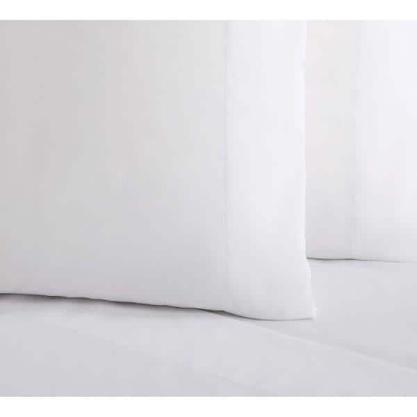 Truly Soft White Polyester King Pillowcases, 4-Pack