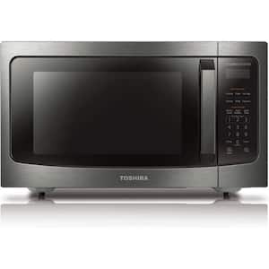 1.6 cu. ft. in Black Stainless Steel 1250 Watt Countertop Microwave Oven with Inverter Technology and Smart Sensor