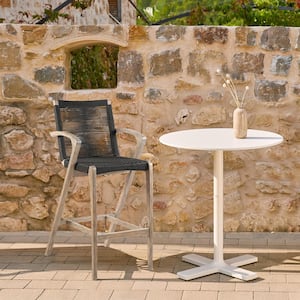 Nabila Light Eucalyptus Wood Outdoor Bar Stool