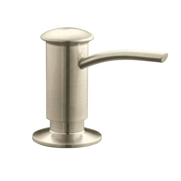 KOHLER CountertopMount Brass and Plastic Soap and Lotion Dispenser in