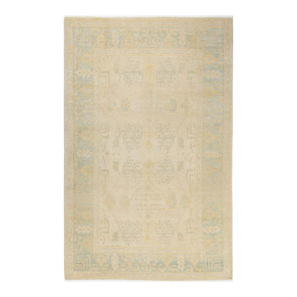 Eclectic Ivory 6 ft. x 9 ft. Oriental Wool Indoor Area Rug price history on PriceWatchPro