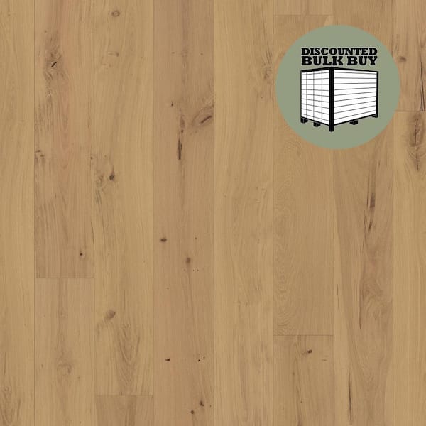 ASPEN FLOORING Leonard White Oak 3/8 in. T x 7.5 in. W Tongue and Groove W-Brushed Engineered Hardwood Flooring (1757.70 sqft/pallet)