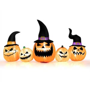 8 ft. LED Pumpkin Family Waterproof Halloween Yard Decoration for Yard Halloween Inflatable