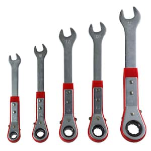 Metric Ratcheting Reversible Combination Wrench Set (5-Piece)