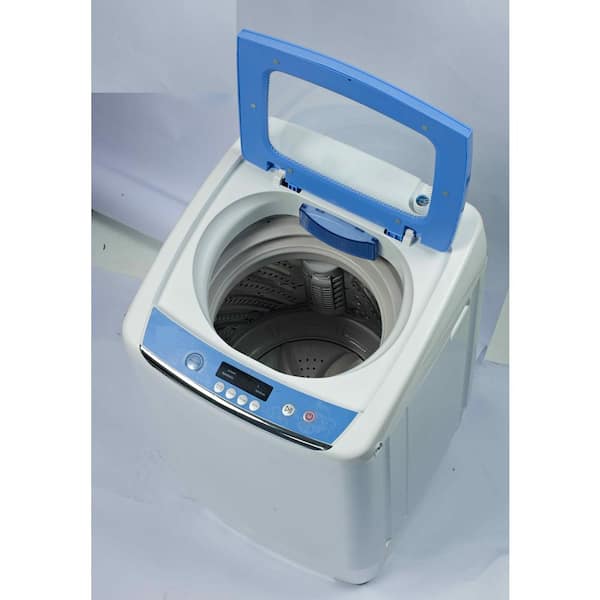  RCA RPW091 0.9 Cu Ft Top Load Portable Washing Machine Washer  on Wheels, White : Appliances