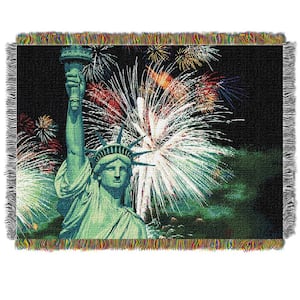 Lady Liberty Licensed Holiday Tapestry Throw