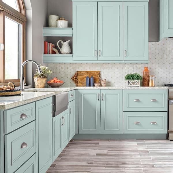 1 qt. #M450-1 Dew Pointe Satin Enamel Interior/Exterior Cabinet, Door & Trim Paint