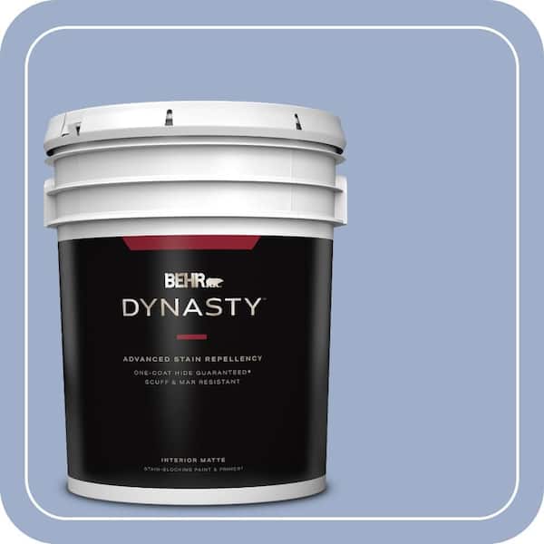 BEHR DYNASTY 5 gal. #MQ5-17 Poetry Reading One-Coat Hide Matte Interior Stain-Blocking Paint & Primer