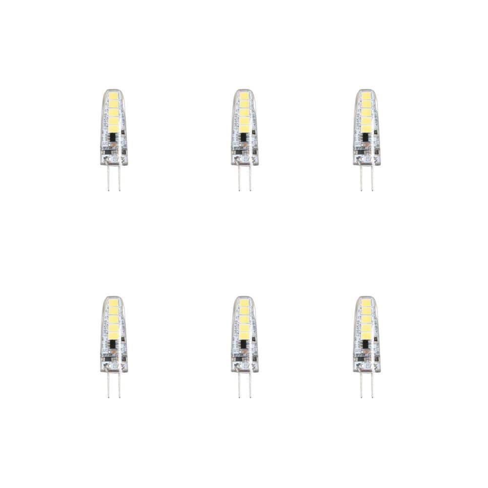Feit Electric 20-Watt Equivalent T4 G4 Bi-Pin Base Landscape 12-Volt LED Light Bulb Bright White 3000K (6-pack)