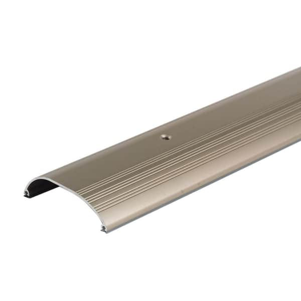 M-D Building Products High Dome Top 1 in. x 4 in. x 36 in. Satin Nickel Weatherstrip Threshold