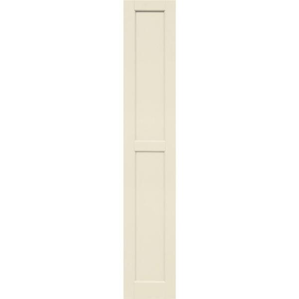 Winworks Wood Composite 12 in. x 69 in. Contemporary Flat Panel Shutters Pair #651 Primed/Paintable