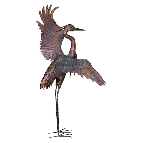 Regal Art & Gift 48 in. Copper Patina Heron - Dancing