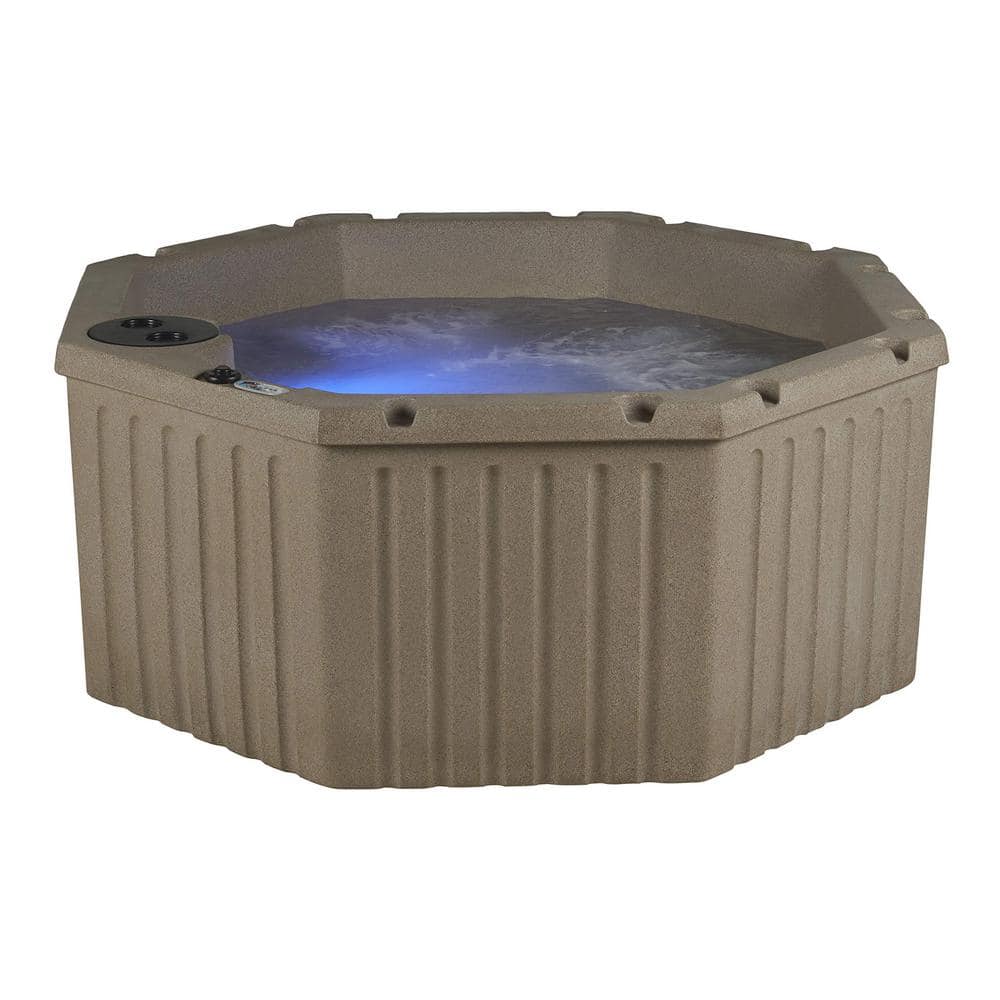 Cobblestone Octagon 5-Person Electric Hot Tub with 11 Jets