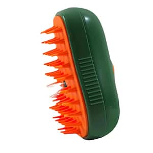 3-in-1 Electric Silicone Self Cleaning Steam Cat Grooming Brush for Massage, Clean and Removing Loose Hair