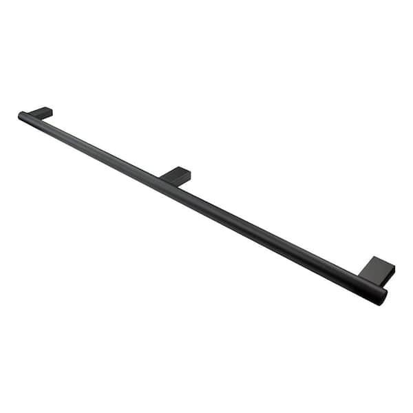 Transolid Maddox 32 in. x 1 in. Concealed Screw Grab Bar in Black ...