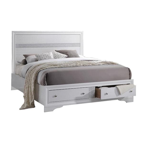 Acme naima white queen 2024 bed with storage