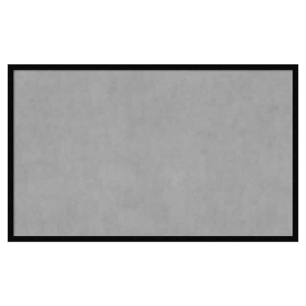 Amanti Art Svelte Noir Black 41 in. x 25 in Framed Magnetic Board