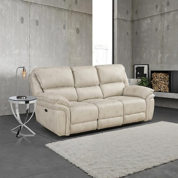 Lazzara Arlo 90 in. W Pillow Top Arm Microfiber Rectangle Manual