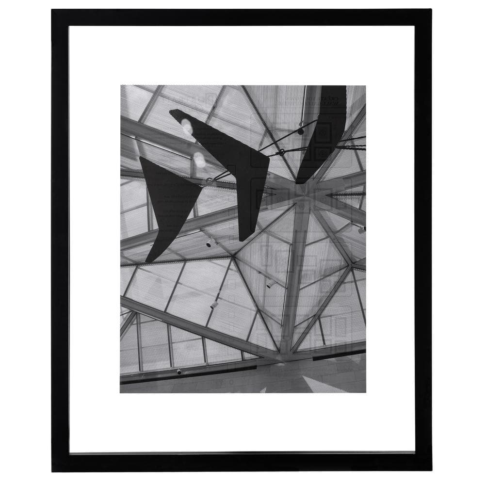 Black METRO Picture Poster Photo Frames & Black White or Ivory Mounts Many Sizes 