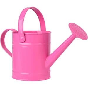 1.5 l Small Bright Pink Watering Can for Indoor Outdoor Plants, Cute Little Kids Gardening Watering Cans