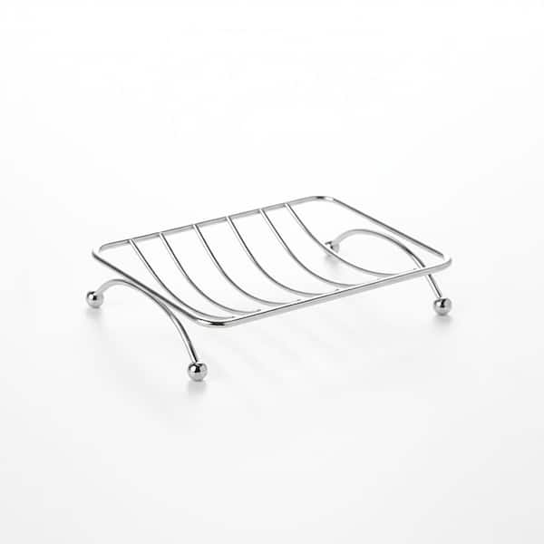 Bath Sink Counter Top Metal Soap Dish Color Chrome