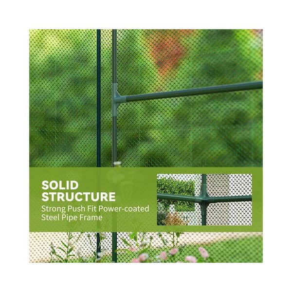goen° plant planet　ふくろうブランケット 6 ft. x 4 ft. Green Polyethylene & Steel Grow Tent, Crop Cage