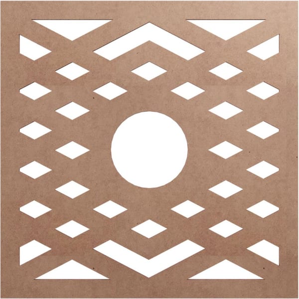 Ekena Millwork 0.25 in. x 5.125 in. x 20 in. Wood Medallion Moulding