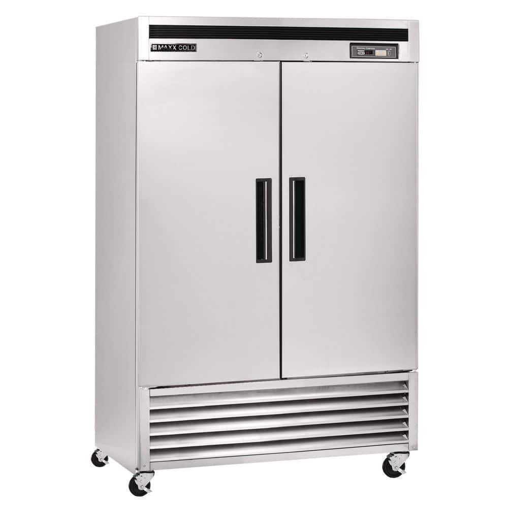 MCR-49FDHC 54 in. Double Door Reach In Refrigerator Bottom Mount Stainless Steel